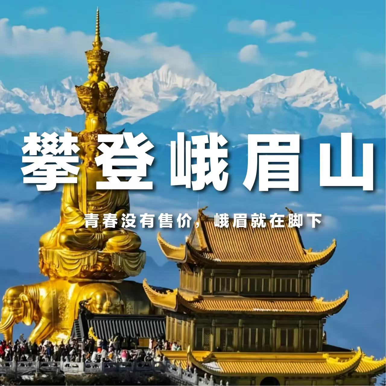 【攀登峨眉山】含门票+往返直通车【青春没有售价，小小峨眉全靠嘴硬拿下】（5月17日发团）